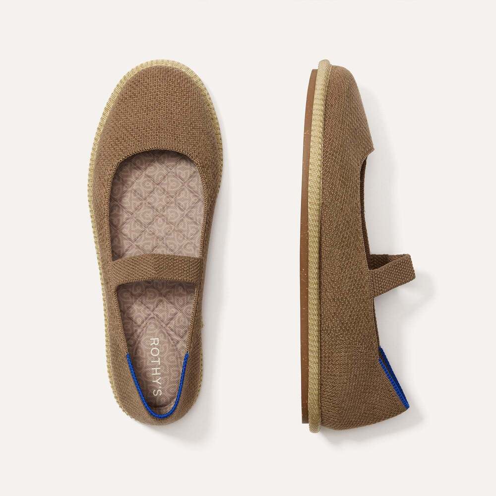 Rothy's The ReVelvet™ Cruiser Mary Jane - ReVelvet™ Portobello Size 8